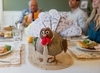 Turkey on the Table - Thanksgiving Gratitude Turkey