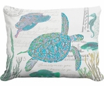Turtle Sealife Medley Outdoor Pillow
