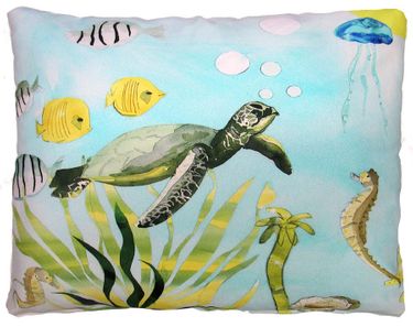 Turtle Time Outdoor Pillow - Click to enlarge