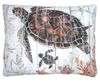Turtle with Baby Outdoor Pillow