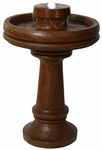 Tuscan Bird Bath Fountain w/LED Light
