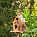75" Two Tier Copper Finish Birdhouse 75" Two Tier Copper Finish Birdhouse