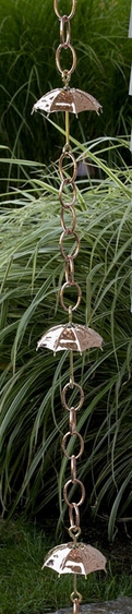8.5' Umbrella  Rain Chain - Click to enlarge