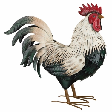 Verde Metal Rooster - Large - Click to enlarge