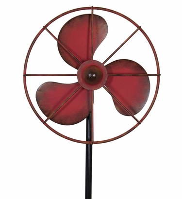 Vintage Fan Stake Spinner - Red - Click to enlarge