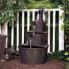 Vintage Pump & Barrels Outdoor Fountain