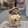 Vintage Snowman Candleholder w/Brown Hat