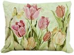 Vintage Tulips Outdoor Pillow