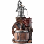 Wagon Wheel Pump Outdoor Fountain
