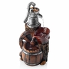 Wagon Wheel Pump Outdoor Fountain
