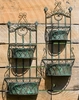 Green Wall Hanging Planters with Removable Baskets (Set of 2)