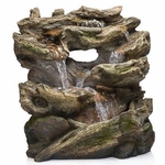 Waterfall Pools Outdoor Fountain w/LED Lights