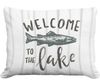 Welcome to the Lake Outdoor Pillow