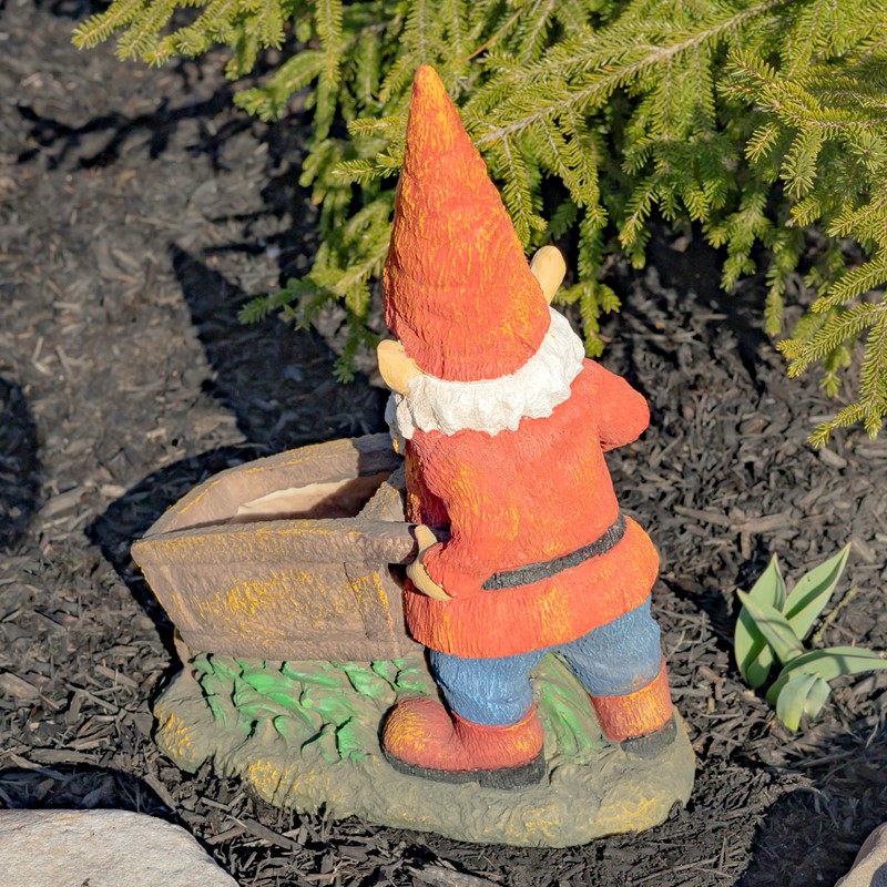 Wheelbarrow Garden Gnome only $119.99 at Garden Fun