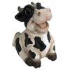 Whimsy Cow Statue - Black Spotted