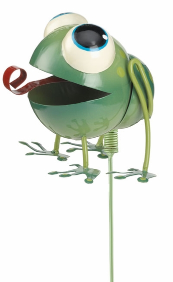Whimsy Frog Garden Stake - Click to enlarge