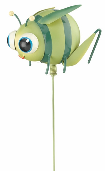 Whimsy Grasshopper Garden Stake - Click to enlarge