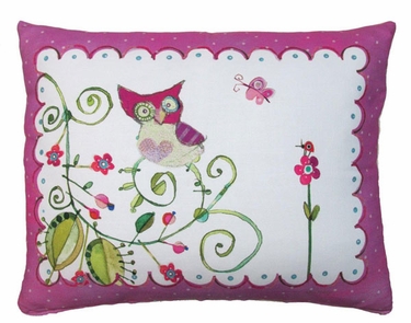 Whimsy Owl Outdoor Pillow - Click to enlarge