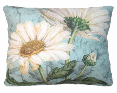 White Daisies Outdoor Pillow - Click to enlarge