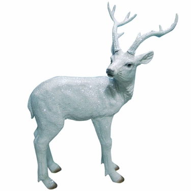 White Deer Statue - Small - Click to enlarge