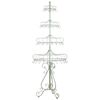White Metal Display Stand with Hooks