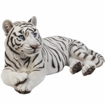 White Tiger Laying Down Statue "Ultra-Realistic"