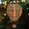 Wicker Solar Hot Air Balloon Lantern (Set of 2)