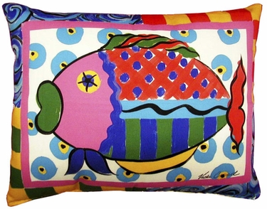 Wild Fish Outdoor Pillow - Click to enlarge