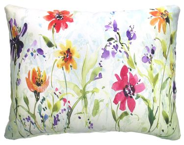 Wildflower Field Outdoor Pillow - Click to enlarge
