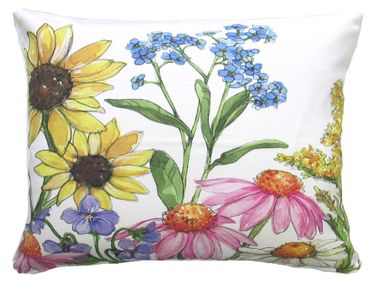 Wildflowers II Outdoor Pillow - Click to enlarge