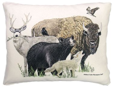 Wildlife Animals Outdoor Pillow - Click to enlarge
