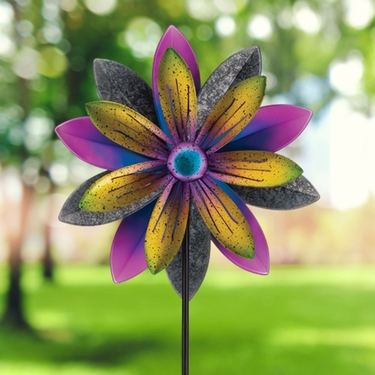 Wind Flower Spinner Stake - Click to enlarge