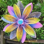 Wind Flower Spinner Stake