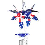 WindyWing Patriotic Whirligig Hummingbird Wind Chime WindyWing Patriotic Whirligig Hummingbird Wind Chime