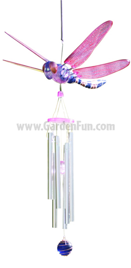WindyWings Dragonfly Wind Chime by Exhart - Click to enlarge