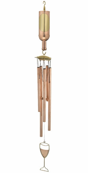Wine Bottle Wind Chime - Click to enlarge