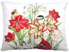 Winter Birds & Flowers Outdoor Pillow