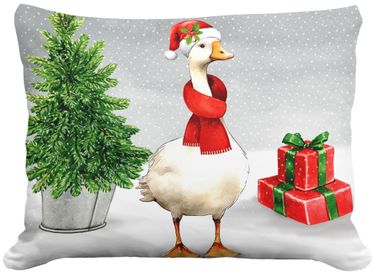 Winter Duck Outdoor Pillow - Click to enlarge