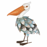 Wood & Metal Pelican Statue Wood & Metal Pelican Statue