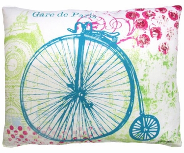 World's Fair Bicycle Outdoor Pillow - Click to enlarge