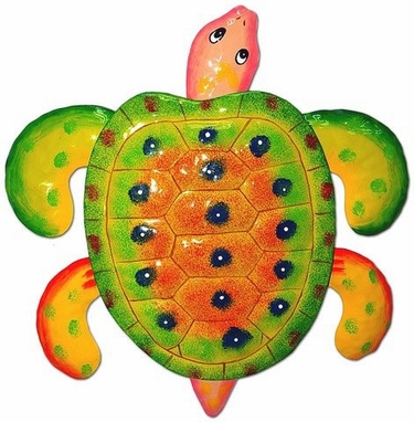 Yellow Green Sea Turtle Decor - Click to enlarge