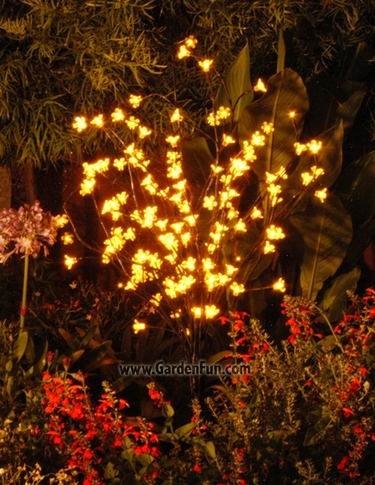 Yellow LED Cherry Blossom Tree - Click to enlarge