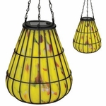 Yellow Murano Solar Lantern (Set of 2)