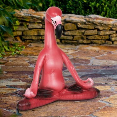 Yoga Flamingo Statue - Click to enlarge