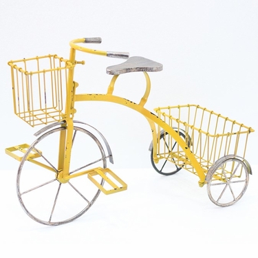 Youthful Tricycle Planter - Yellow - Click to enlarge