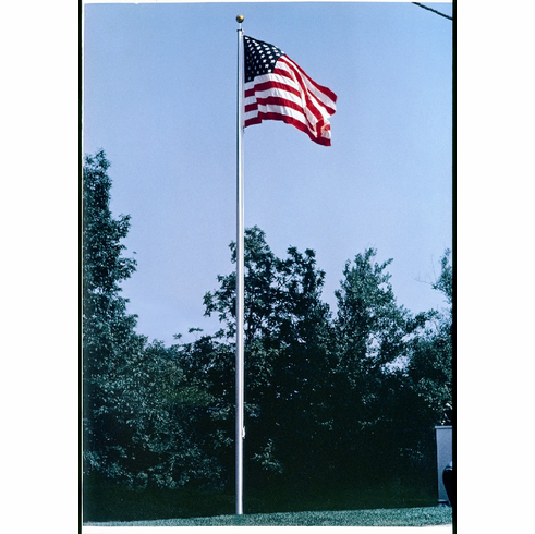 External Halyard 25 Foot Commercial Flag Pole