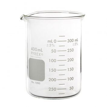 AquaPhoenix Beaker, Glass 400mL - 12 pack - BK-4400-G-PK