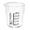 AquaPhoenix Beaker, Plastic 50mL - 12 pack - BK-4050-P-PK