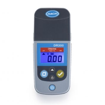 AquaPhoenix Colorimeter, DR300: Chlorine, Free & Total, MR, 0.05 - 4.00 mg/L & 0.1 - 10.0 mg/L - LPV445-97-62110