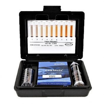 AquaPhoenix Copper Test Kit: CHEMetrics 0-1 & 1-10 ppm - K-3510